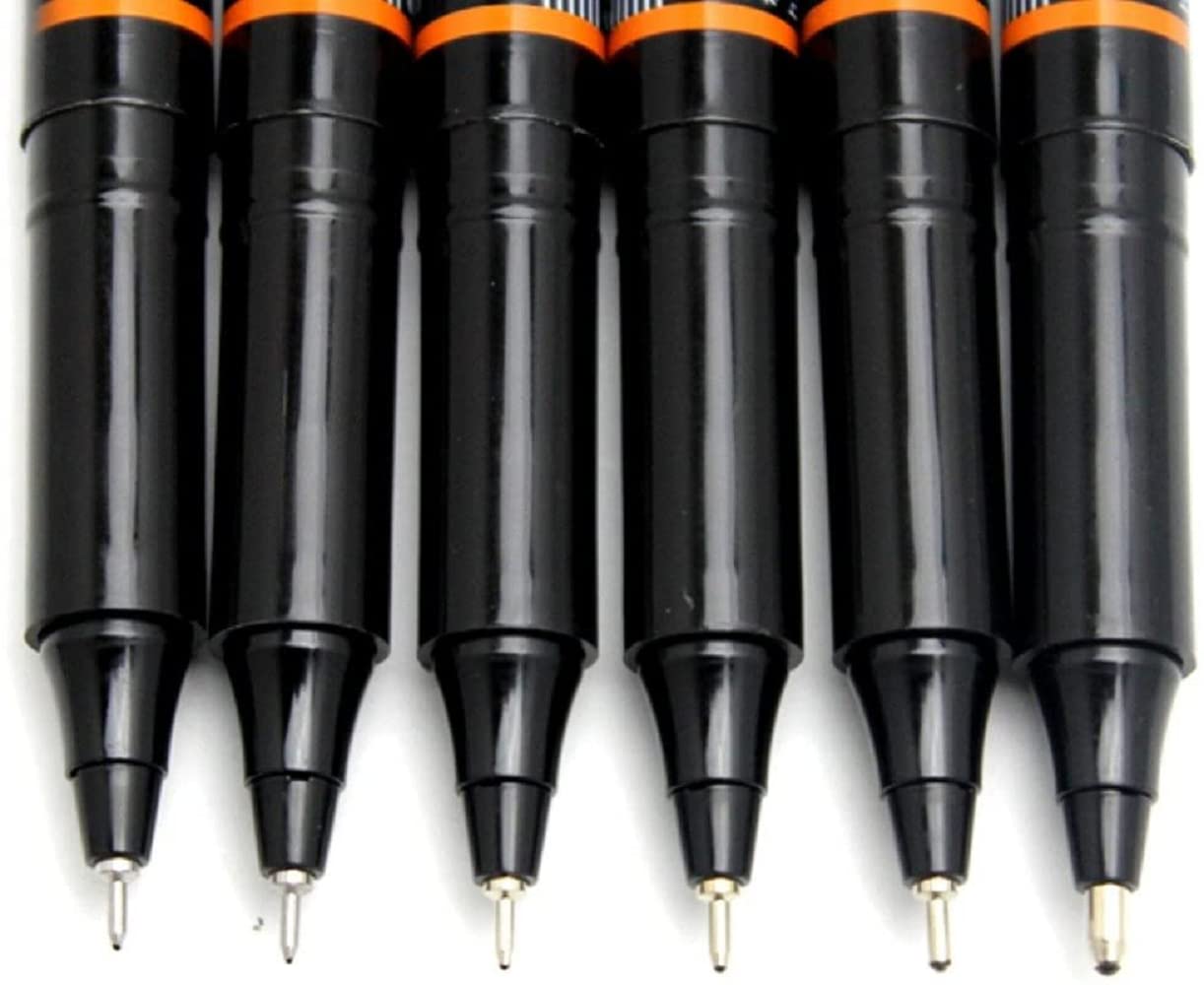 OHTO JAPAN Graphic Liner Needle Point Rollerball Drawing Pen [10] Pack Of 2.
