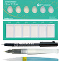 Zig Special Illustration Set GANSAI TAMBI Opal 6 colors Micron Pen 05, BRUSH2O Petit,Wink of Stella Brush Glitter for Manga Drawing Lettering & Calligraphy Professional Artist Quality Made in Japan.