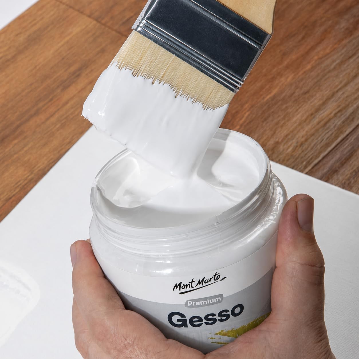 Mont Marte MPA0032 Premium Gesso Tub, 500ml