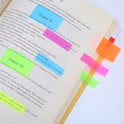 Elephant Sticky Note Marker Page Marker NEON 3 Colours Mini Text Highlighter Strips  Tab Rectangle Flags Fluorescent Sticky Note for Marking,Office & Household and much more.(MADE IN THAILAND)