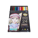 Master Art Wood Color, Long Stick, 24 Colors, Manga Series