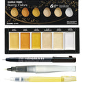 ZIG Special Illustration Set GANSAI TAMBI Starry 6colors Micron Pen 01,BRUSH2O Detailer,Wink of Stella Brush Glitter for Manga Drawing Lettering & Calligraphy Professional Artist Quality Made in Japan