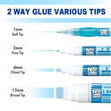 ZIG MEMORY SYSTEM 2 WAY GLUE Squeeze & Roll 1 Pen TIP SIZE:4 mm TIP (MSB-20M).