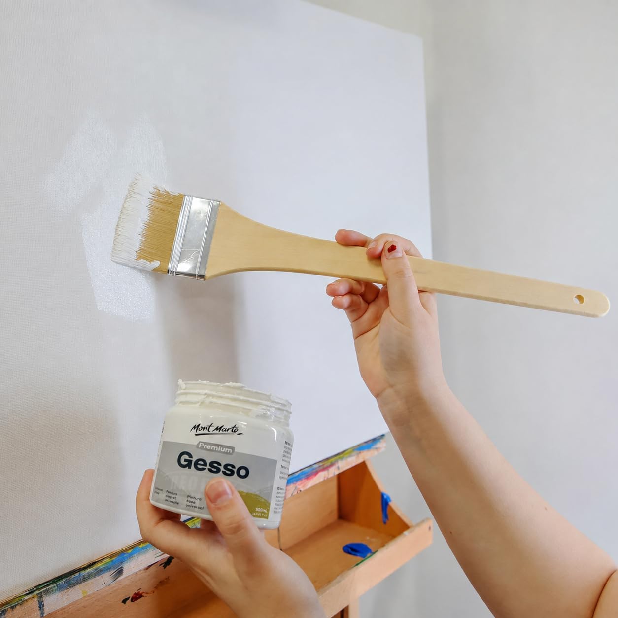 Mont Marte MPA0032 Premium Gesso Tub, 500ml
