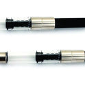 MELLO Universal Fountain Pen Ink Converter | Metal Body | Refillable Piston Converter for Bottled Ink | Pack of 2 | Compatible with Standard Fountain Pens | Transparent Ink Reservoir | Made in Japan