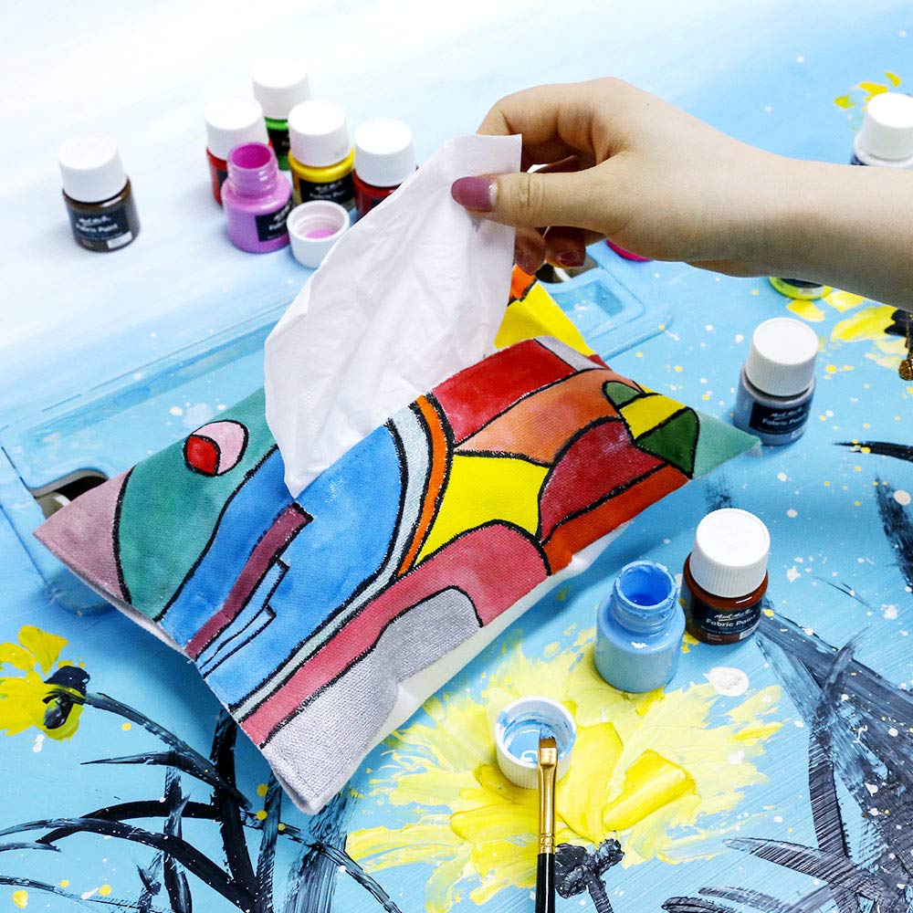 Mont Marte Fabric Paint Set 12Pc X 20Ml, Assorted