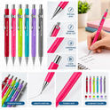 MICRO B.T.M. JEDO Mechanical Pencil 0.9 mm, Grey Colour, Refillable Lead Pencil with Metal Clip and Comfortable Grip, Made in Korea