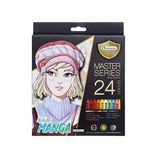 Master Art Wood Color, Long Stick, 24 Colors, Manga Series