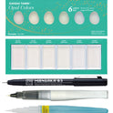Zig Special Illustration Set GANSAI TAMBI Opal 6 colors Micron Pen 03, BRUSH2O Petit,Wink of Stella Brush Glitter for Manga Drawing Lettering & Calligraphy Professional Artist Quality Made in Japan