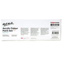 Mont Marte Signature Acrylic Colour Paint Set, 24 x 75ml (2.5oz), Semi-Matte Finish, 24 Colours, Suitable for Most Surfaces Including Canvas, Card, Paper and Wood