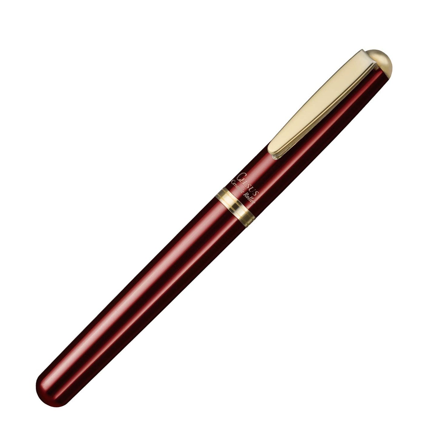 OHTO CELSUS Ceramic Roller Pen Water Ball Pen CB-15C-WI (WineRed Body & Blue Refill 0.7 mm for Signature, Writing, Lettering Pens Beautiful Box Packing Professional quality, Made in Japan