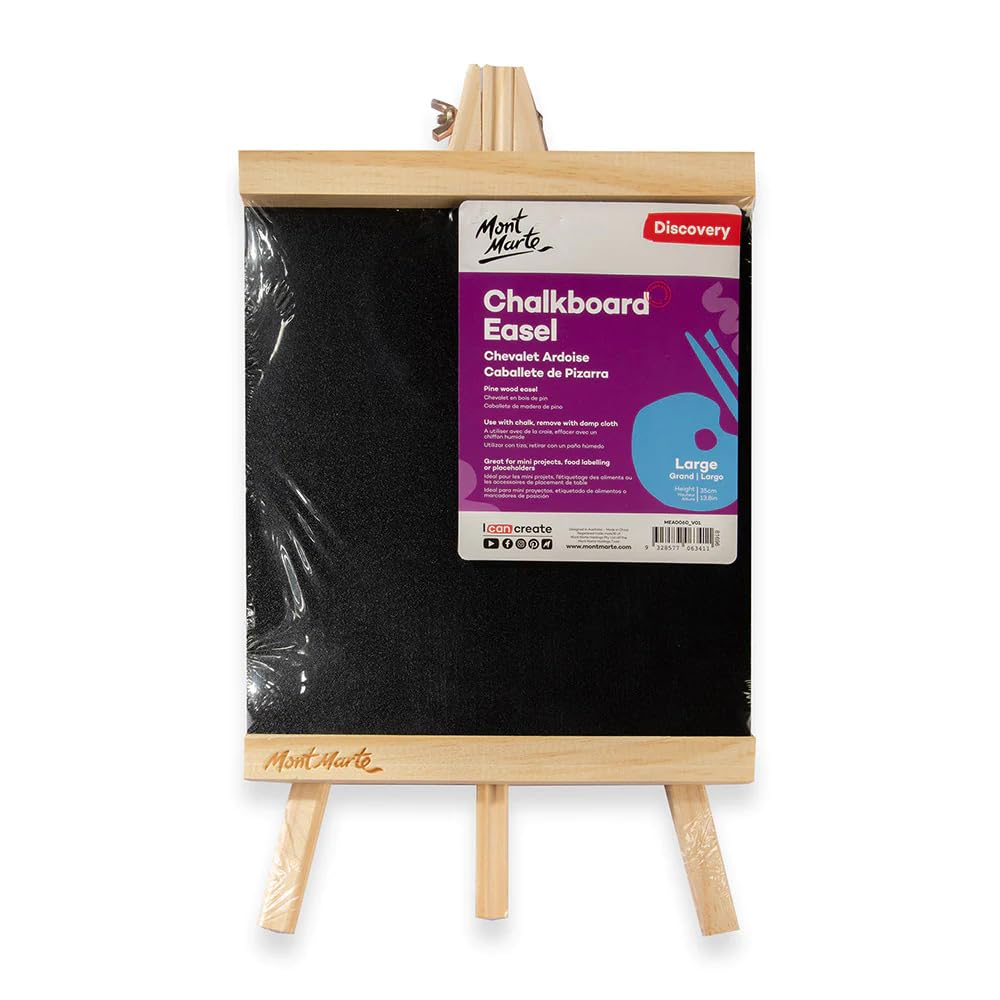 Mont Marte Chalkboard Easel Discovery Large 35cm (13.8in).