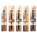 OHTO WN01 Wooden Mechanical Pencil 0.5mm Blue, Japanese Hexagonal Wood Barrel, Refillable Lead Pencil with Eraser for Writing, Sketching, Drawing, School & Office
