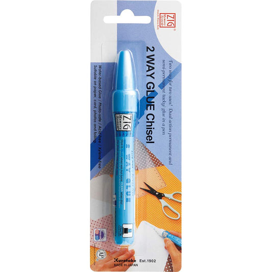 ZIG MEMORY SYSTEM 2 WAY GLUE Blister Pack Squeeze & Roll 1 Pen TIP SIZE-4MM [MSB-15M]