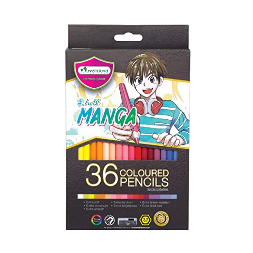 Master Art Wood Color, Long Stick, 36 Colors, Manga Series
