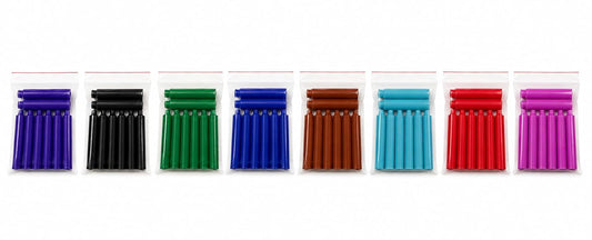 MELLO Universal Standard Fountain Pen Ink Cartridges – Assorted Colors | Pack of 8 | Fountain Pen Ink Refill | Smooth Writing Ink Cartridges for Journal, School & Office Use | Standard International Size.