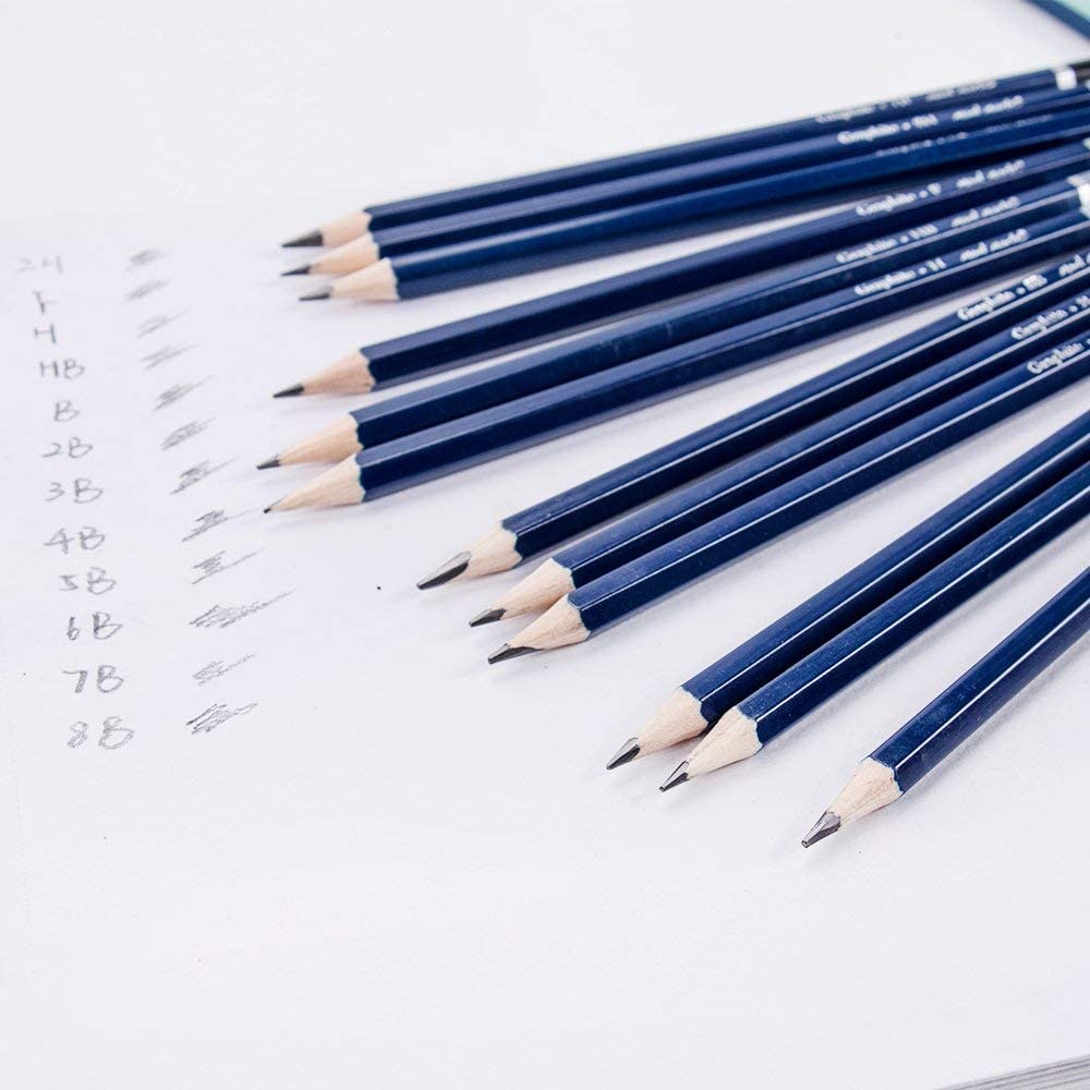 Mont Marte Graphite Pencils Ideal for Technical drawing,writing and sketching pencils. 12Pce