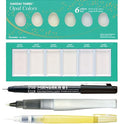 ZIG Special Illustration Set GANSAI TAMBI Opal 6 colors Micron Pen 01, BRUSH2O Detailer,Wink of Stella Brush Glitter for Manga Drawing Lettering & Calligraphy Professional Artist Quality Made in Japan