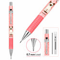 MICRO Rubber JEDO Cat Mechanical Pencil 0.7 mm, Made in Korea, Cute Cat Design, Pastel Milk Yellow Colour Mechanical Pencil for School, Students, Office, Writing, Note-Taking and Drawing