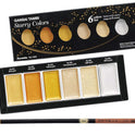 ZIG KURETAKE GANSAI TAMBI ”STARRY COLORS” 6 COLORS SET WITH ZIG CARTOONIST MENSO BRUSH SMALL NATURAL HAIR.