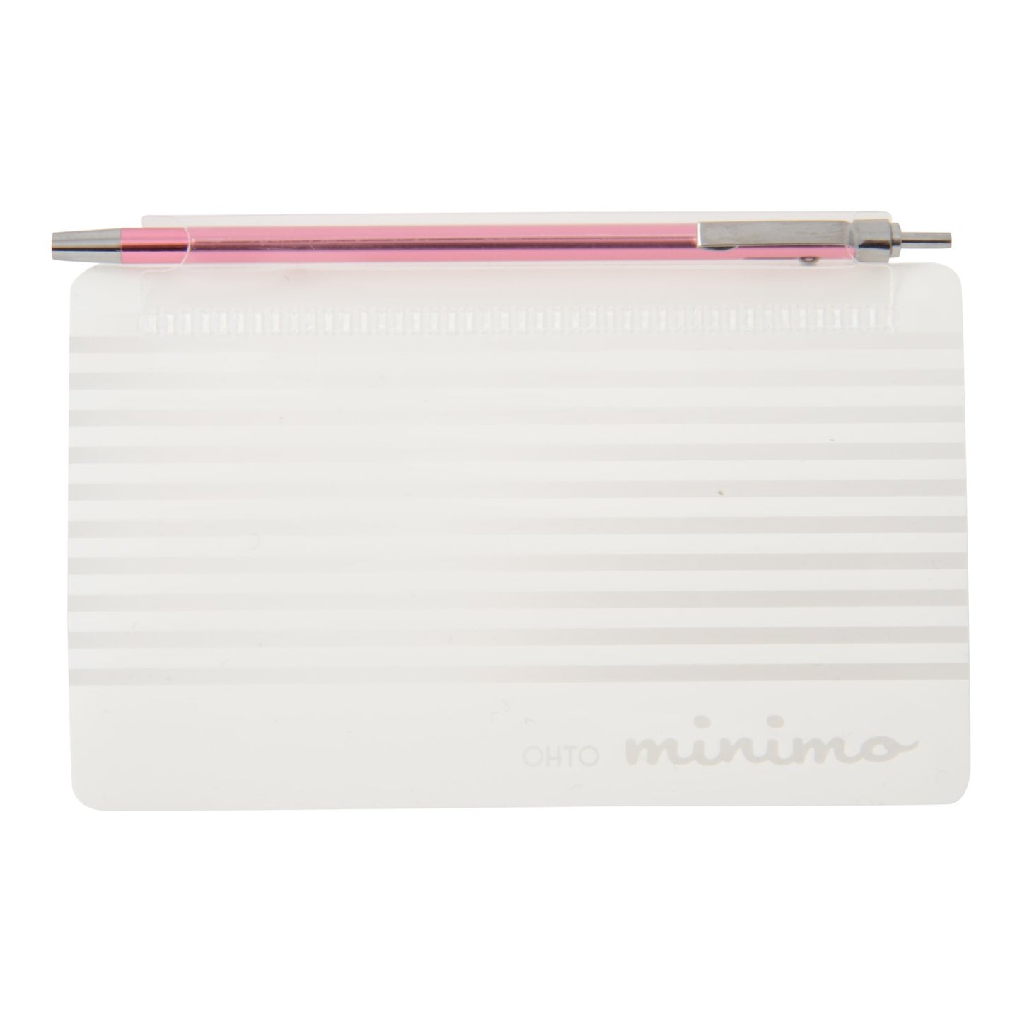 OHTO Minimo Soft Ink Roller Pen NBP-505MN Oil-based, PINK The world's finest retractable permanent ballpoint Slim Body Pen You can keep it in your wallet or business card case Made In Japan