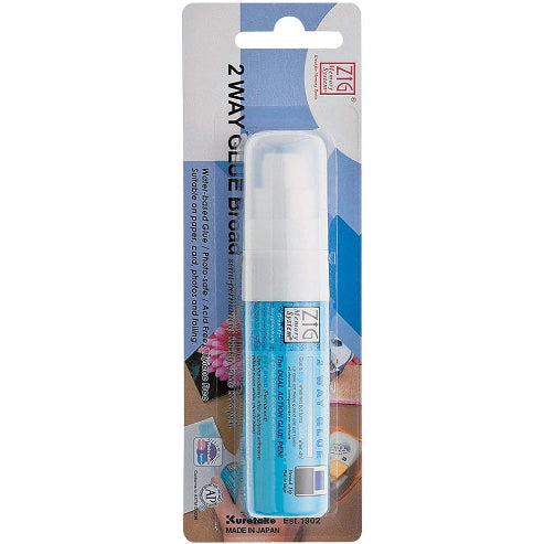 ZIG MEMORY SYSTEM 2 WAY GLUE Blister Pack Squeeze & Roll 1 Pen TIP SIZE-15MM [MSB-30M/1P]