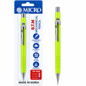 MICRO B.T.M. JEDO 0.5 mm Mechanical Pencil ,Lime, Refillable Pencil with Metal Clip for School, Office, Note-Taking and Drawing, Made in Korea