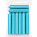 MELLO Universal Standard Fountain Pen Ink Cartridges– Turquoise Blue Ink | Pack of 8 | Fountain Pen Ink Refill | Smooth Writing Ink Cartridges for Journal, School & Office Use | Standard International Size