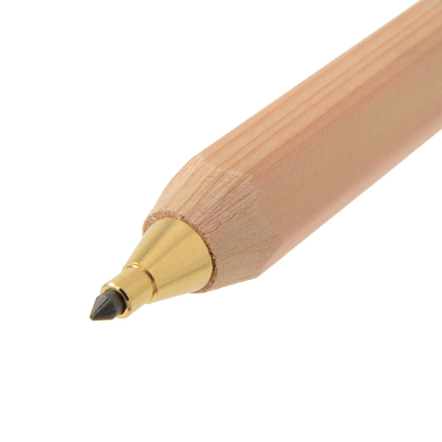 OHTO Mechanical Pencil Wood Sharp with Eraser 2.0, 2.0mm, (APS-680E) Made in Japan (Natural)