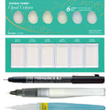 Zig Special Illustration Set GANSAI TAMBI Opal 6 colors Micron Pen 02, BRUSH2O Petit,Wink of Stella Brush Glitter for Manga Drawing Lettering & Calligraphy Professional Artist Quality Made in Japan