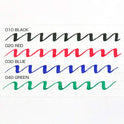 ZIG KURETAKE CALLIGRAPHY PEN 3.0 OBLIQUE TIP Red,Blue,Green 3 Color Set.