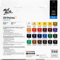 Mont Marte Oil Paints for Painting - 24 Pieces in 12 ml Tubes, Multicolor