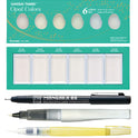 ZIG Special Illustration Set GANSAI TAMBI Opal 6 colors Micron Pen 08, BRUSH2O Detailer,Wink of Stella Brush Glitter for Manga Drawing Lettering & Calligraphy Professional Artist Quality Made in Japan.