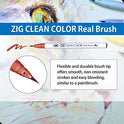 Kuretake ZIG, HISTORIC ART COLLECTION WATERCOLOR W/J.VERMEER ZIG SPECIAL SET with 7 watercolor brush pens, pre-printed sheet, papers for beginners, students