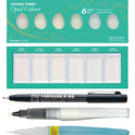 Zig Special Illustration Set GANSAI TAMBI Opal 6 colors Micron Pen 08, BRUSH2O Petit,Wink of Stella Brush Glitter for Manga Drawing Lettering & Calligraphy Professional Artist Quality Made in Japan.
