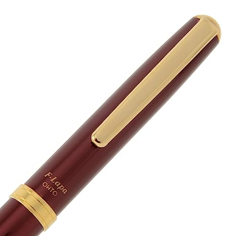 OHTO F-Lapa Fountain pen Winered Body For Signature Calligraphy,Consistent Smooth Flow Smooth Elegant Writing with Fine Nib and Ink Converters Beautiful Box Packing Professional quality, Made in Japan