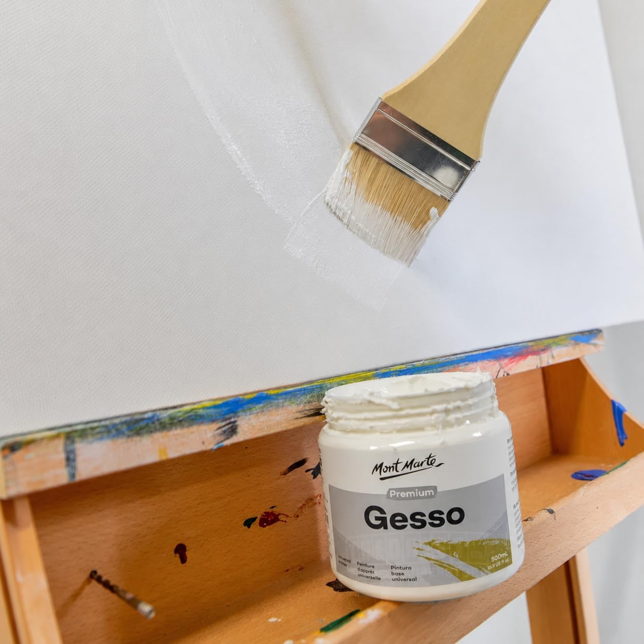 Mont Marte MPA0032 Premium Gesso Tub, 500ml