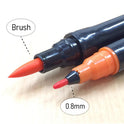 Kuretake ZIG art & graphic twin marker 80 color set .Made in Japan