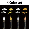Kuretake Zig Cartoonist Mangaka Opaque Liner, 4 Colors Set for Artists, Illustrations, Graphic Design, Paper Crafters, Made in Japan