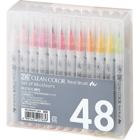 ZIG CLEAN COLOR Real Brush 48 colors set