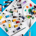 Mont Marte Oil Paints for Painting - 24 Pieces in 12 ml Tubes, Multicolor