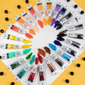 Mont Marte Oil Paints for Painting - 24 Pieces in 12 ml Tubes, Multicolor