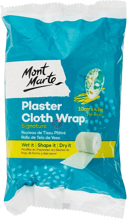 Mont Marte MMSP0021 Signature Plaster Cloth Wrap, 10cm x 4.5m.
