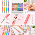 MICRO Rubber JEDO Cat Mechanical Pencil 0.7 mm, Made in Korea, Cute Cat Design, Pastel Milk Yellow Colour Mechanical Pencil for School, Students, Office, Writing, Note-Taking and Drawing
