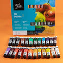 Mont Marte Oil Paints for Painting - 24 Pieces in 12 ml Tubes, Multicolor