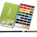 Zig KURETAKE GANSAI TAMBI 36 COLORS SET CARTOONIST MENSO BRUSH Medium NATURAL HAIR