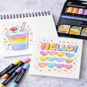 Renaissance Acrylic Marker Set – 8 Pastel Colours | Artist-Quality Opaque Paint Markers with Medium Nib | Waterproof, Permanent Acrylic Ink for Art, DIY, Craft, Rock Painting & Mixed Media