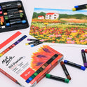 Mont Marte Oil Pastels - 24 Shades (Multicolor)