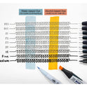 Zig Kuretake CARTOONIST MANGAKA Black 5 set, 005,01,03,05,& fine brush pen for art, illustration, lettering, graphic designers, urban artists, paper crafters, AP-Certificated, Made in Japan