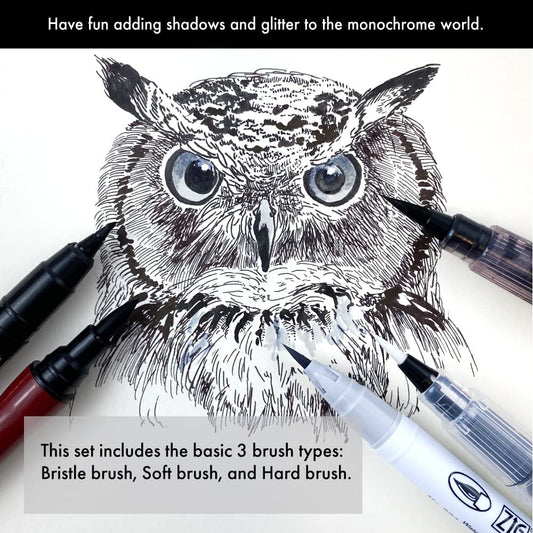 Kuretake ZIG Inktober 2022 Special Set, ILLUSTRATION BASIC SET 3 for Manga Drawing, Lettering and Calligraphy, Professional Artist Quality, Made in Japan